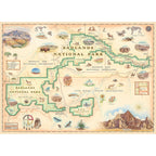 Badlands Map – 1000 Piece Jigsaw Puzzle (Master Pieces)
