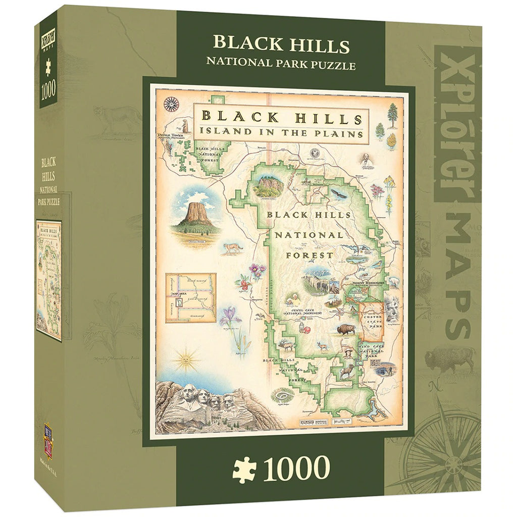 Black Hills Map – 1000 Piece Jigsaw Puzzle (Master Pieces)