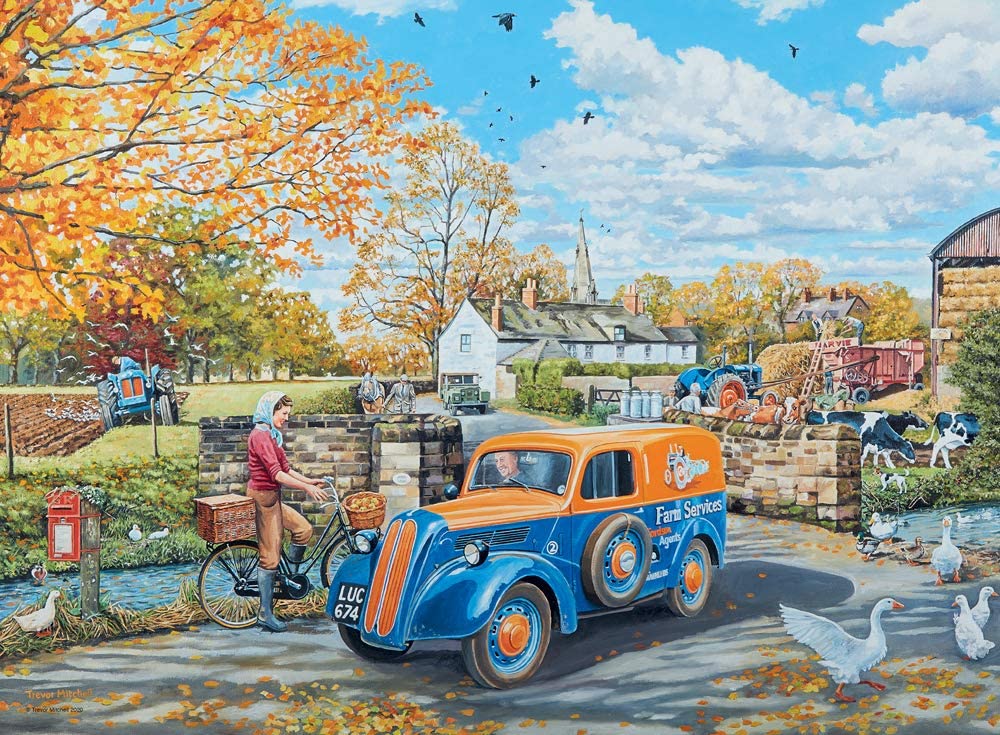 Happy Days No 3, Countryside Nostalgia – 4 x 500 Piece Jigsaw Puzzles (Ravensburger)