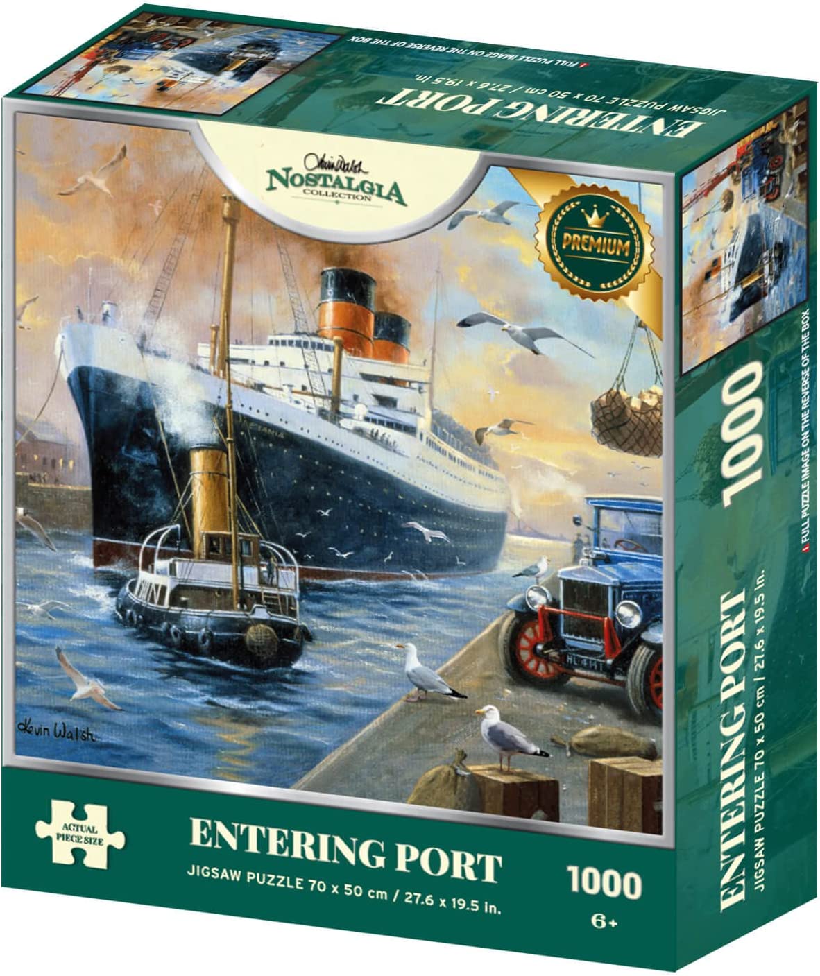 Kidicraft - Kevin Walsh - Entering Port - 1000 Piece Jigsaw Puzzle