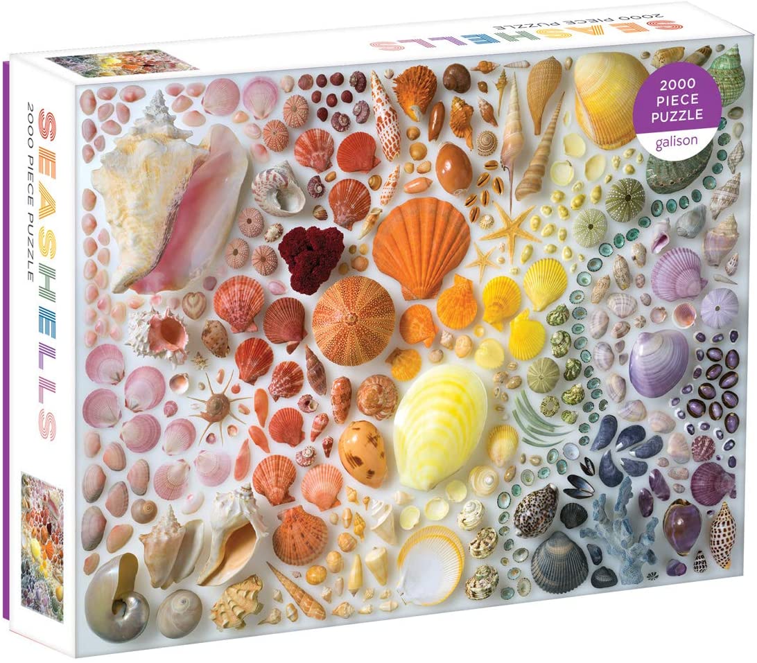 Galison - Rainbow Seashells - 2000 Piece Jigsaw Puzzle