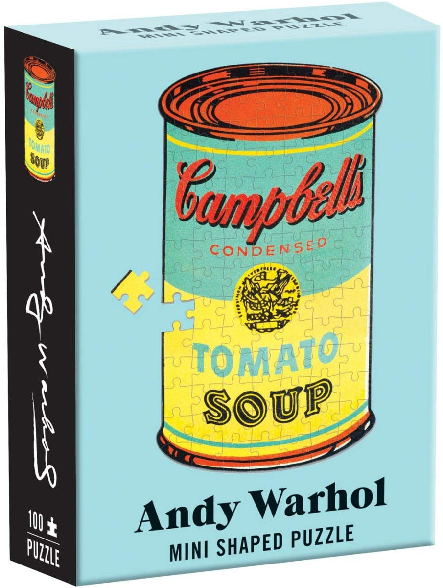 Galison - Andy Warhol - Campbell's Soup - Mini 100 Piece Shaped Puzzle