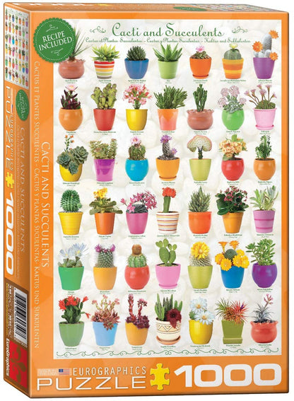 Eurographics - Cacti & Succulents PUZ - 1000 Piece Jigsaw Puzzle
