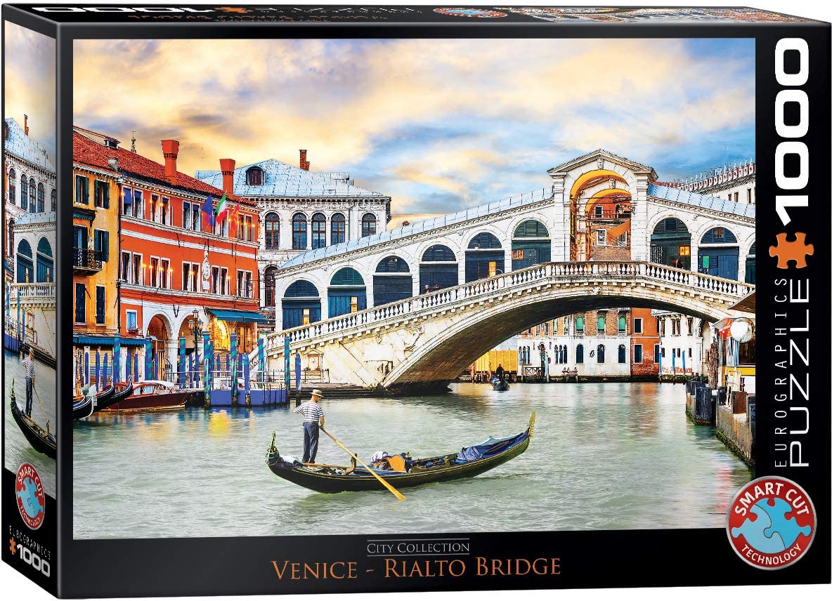 Venice Rialto Bridge – 1000 Piece Jigsaw Puzzle (Eurographics)