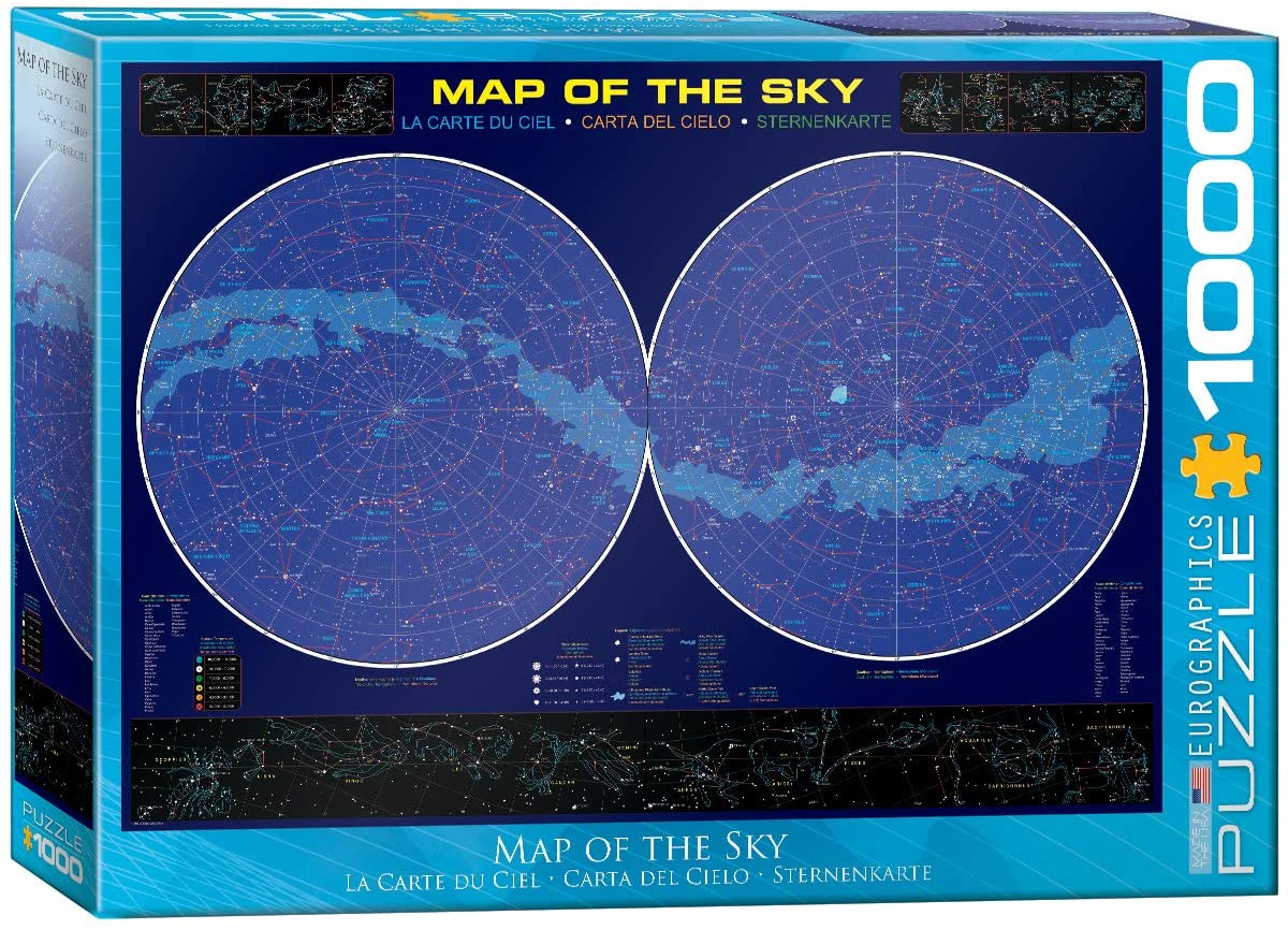 Map of the Sky – 1000 Piece Jigsaw Puzzle (Eurographics)