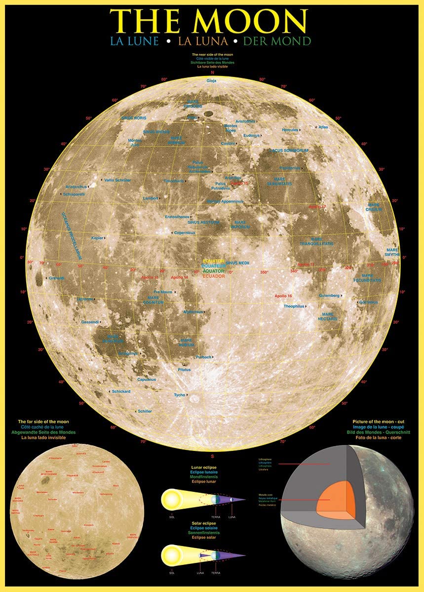 Eurographics - The Moon - 1000 Piece Jigsaw Puzzle