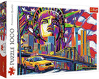 Trefl Colours of New York 1000 piece jigsaw puzzle - Completed Puzzle