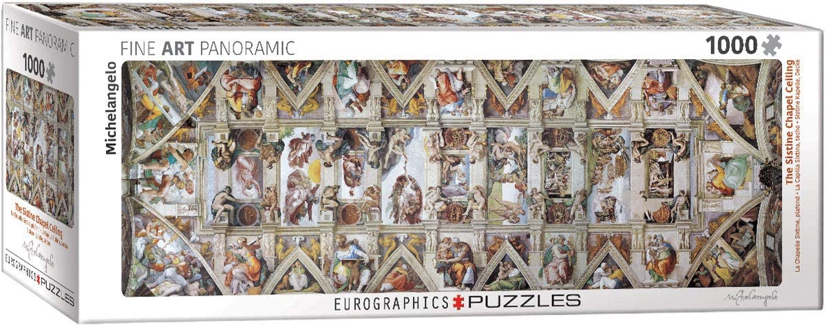 Eurographics - The Sistine Chapel Ceiling by Michelangelo - 1000 Piece Jigsaw Puzzle