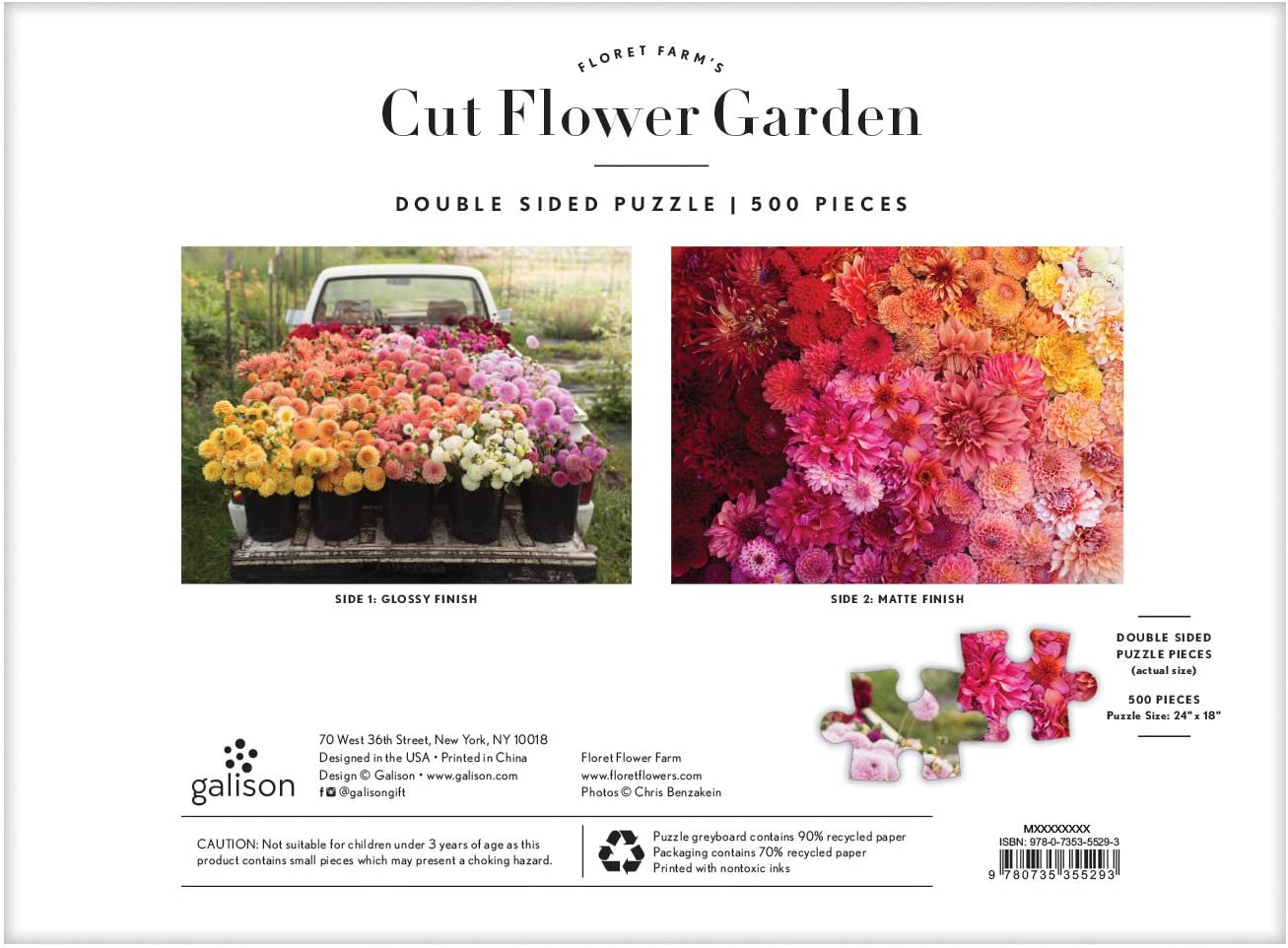 Floret Farm's Cut Flower Garden – 500 Piece Jigsaw Puzzle (Galison)