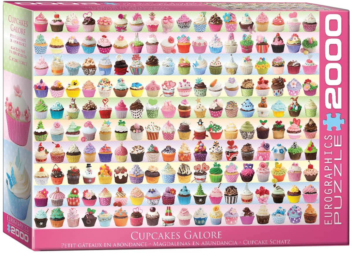 Cupcakes Galore – 2000 Piece Jigsaw Puzzle (Eurographics)