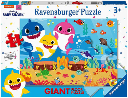 Ravensburger - Baby Shark - 24 Piece Giant Floor Jigsaw Puzzle