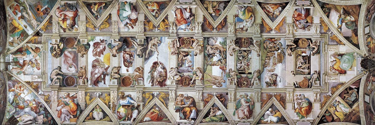 Eurographics - The Sistine Chapel Ceiling by Michelangelo - 1000 Piece Jigsaw Puzzle