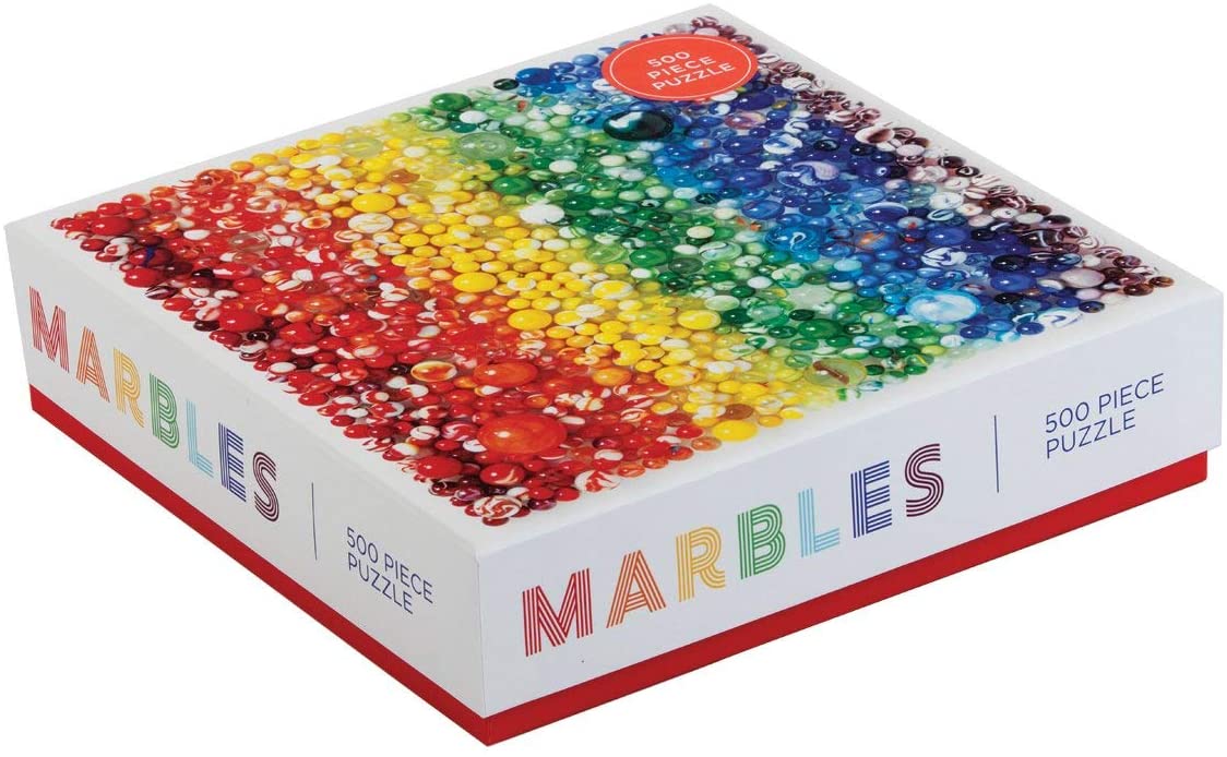 Rainbow Marbles – 500 Piece Jigsaw Puzzle (Galison)