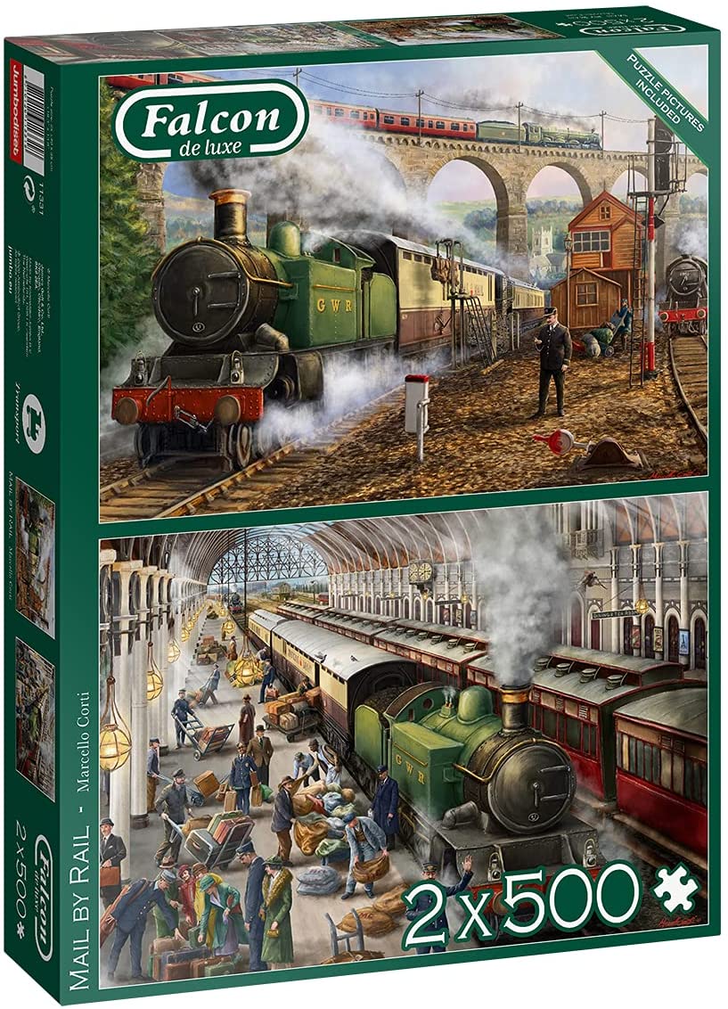 Falcon De Luxe - Mail by Rail  -  2 x 500 Piece Jigsaw Puzzle