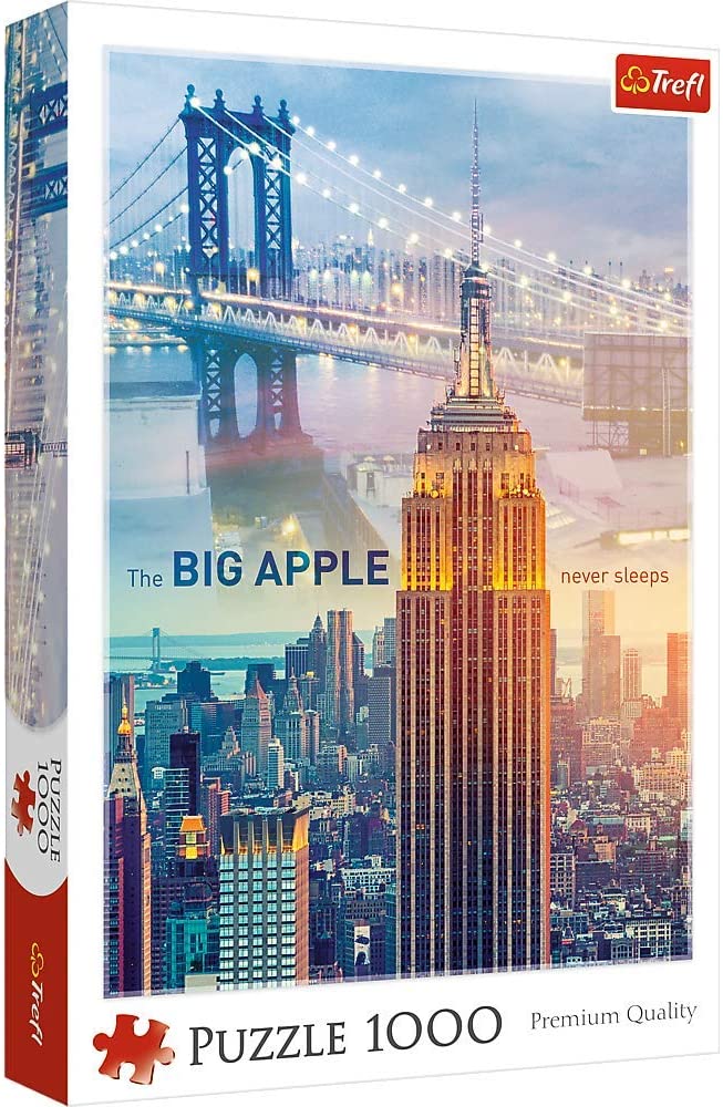 New York at Dawn – 1000 Piece Jigsaw Puzzle (Trefl) - Completed Puzzle