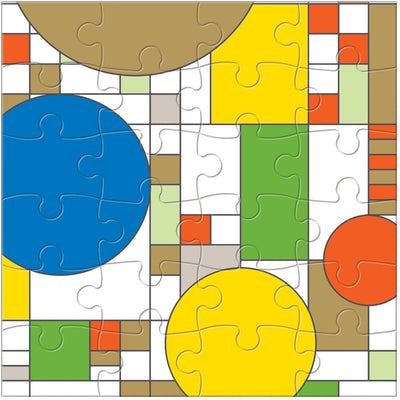 6 x 25 Piece Jigsaw Puzzles by Frank Lloyd Wright – 150 Piece Jigsaw Puzzle (Galison)