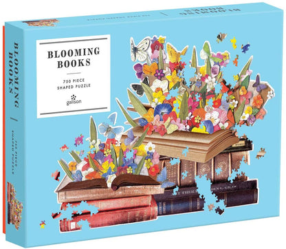 Galison - Blooming Books - 750 Piece Shaped Puzzle