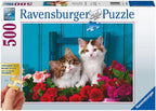 Kittens and Roses – 500 Piece Jigsaw Puzzle (Ravensburger)