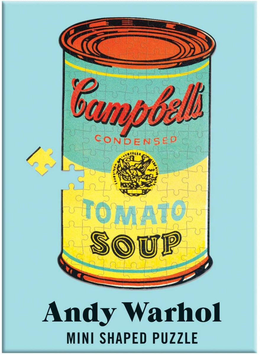 Galison - Andy Warhol - Campbell's Soup - Mini 100 Piece Shaped Puzzle