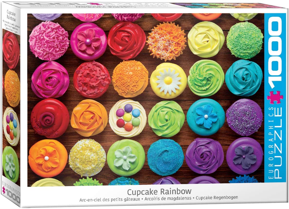 Cupcake Rainbow – 1000 Piece Jigsaw Puzzle (Eurographics)