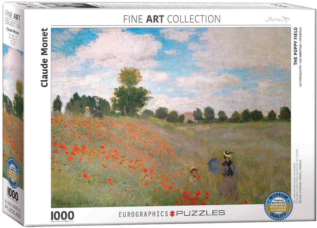 The Poppy Field – 1000 Piece Jigsaw Puzzle (Eurographics)