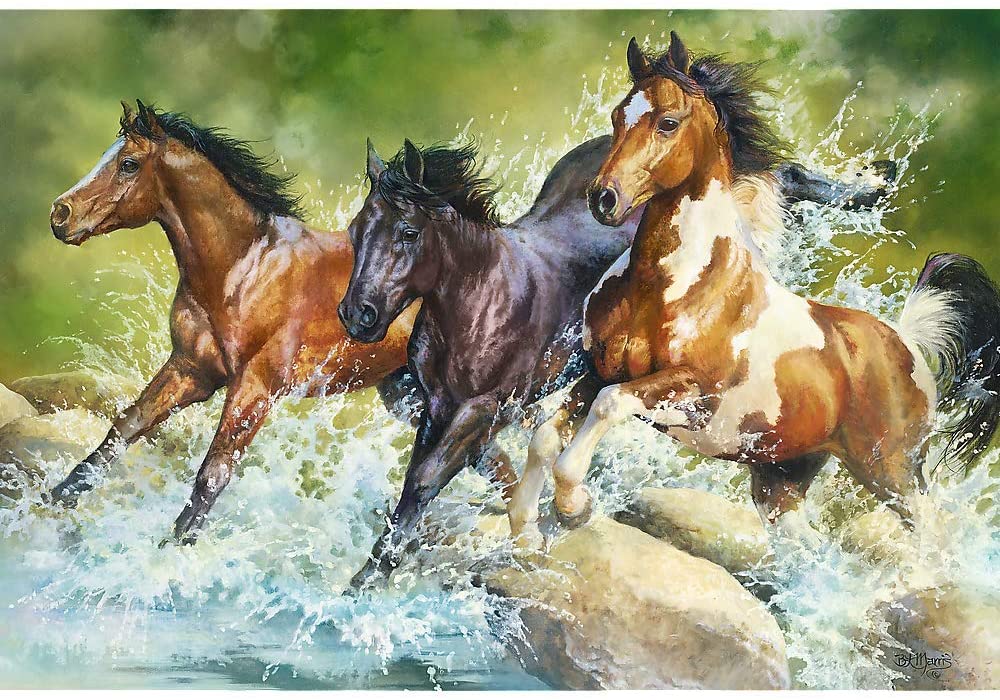 Three Wild Horses – 1500 Piece Jigsaw Puzzle (Trefl)