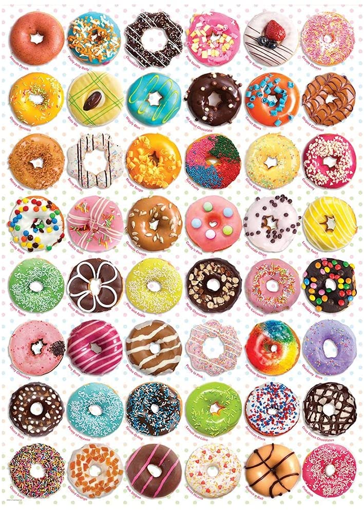 Donuts Tops – 1000 Piece Jigsaw Puzzle (Eurographics)
