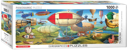 Eurographics - Panoramic The Great Race - 1000 Piece Jigsaw Puzzle