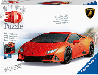 Ravensburger 11238 Lamborghini Huracan - 108 Piece 3D Jigsaw Puzzle