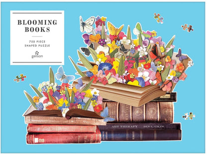 Galison - Blooming Books - 750 Piece Shaped Puzzle
