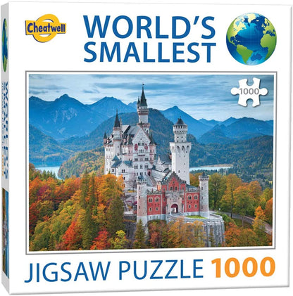 World's Smallest Puzzles - Neuschwanstein - 1000 Piece Jigsaw Puzzle