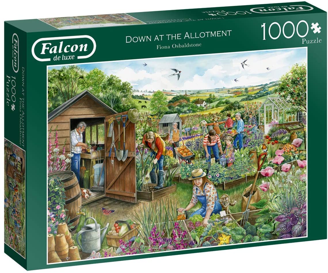 Down At The Allotment – 1000 Piece Jigsaw Puzzle (Falcon De Luxe)