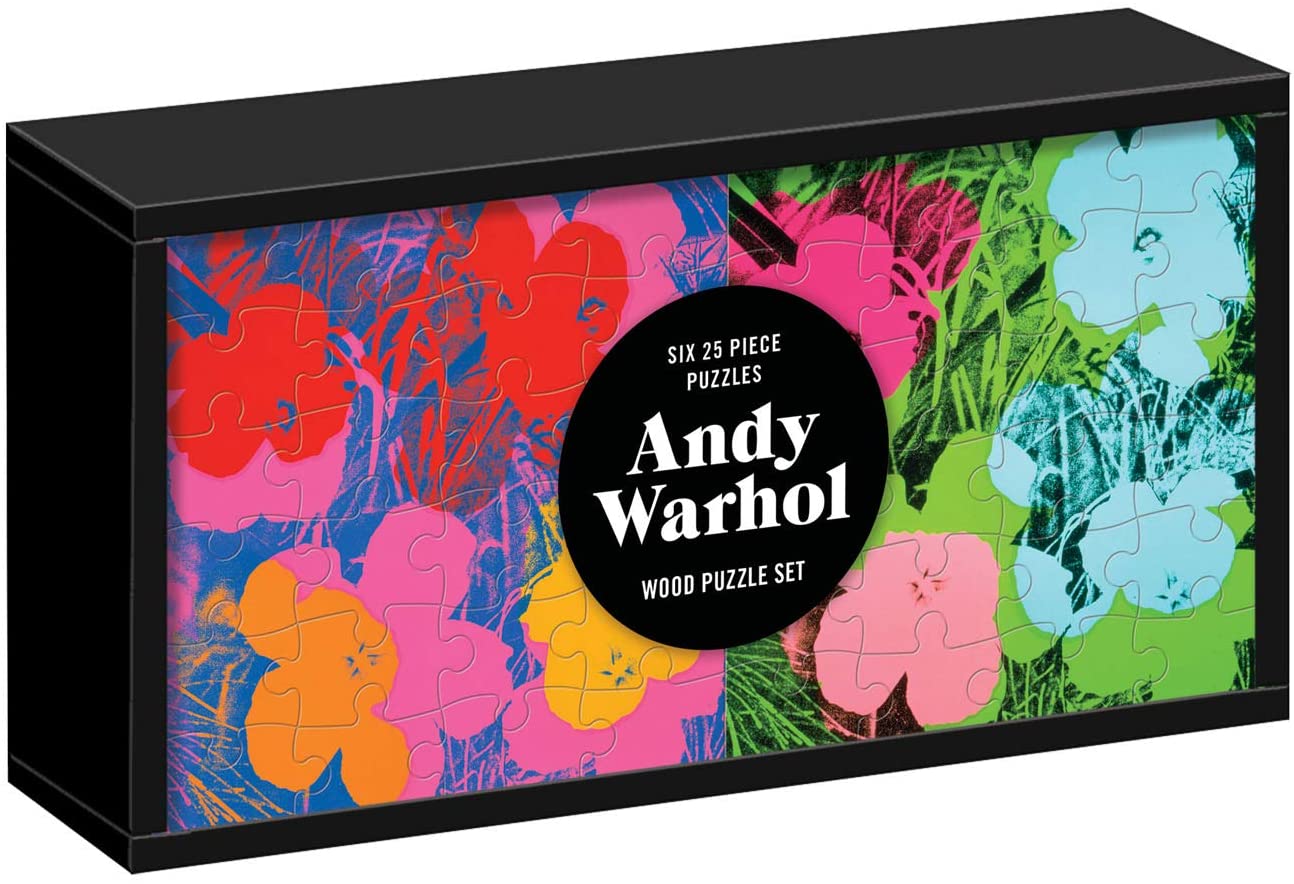Andy Warhol Wood Puzzle Set – 6 x 25 Piece Jigsaw Puzzles (Galison)