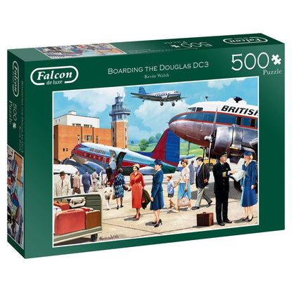 Falcon De Luxe -  Boarding The Douglas DC3 500 Piece Jigsaw Puzzle