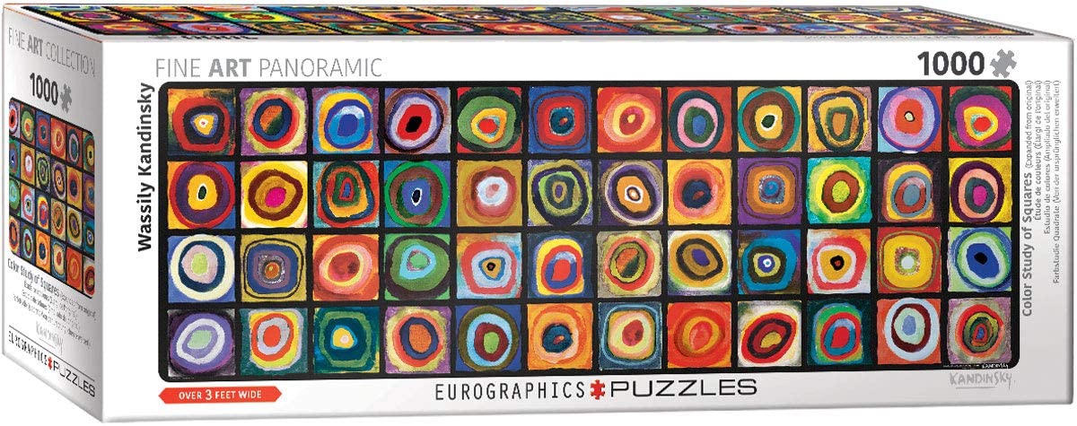 Color Study of Squares (Expanded from original) – 1000 Piece Jigsaw Puzzle (Eurographics)