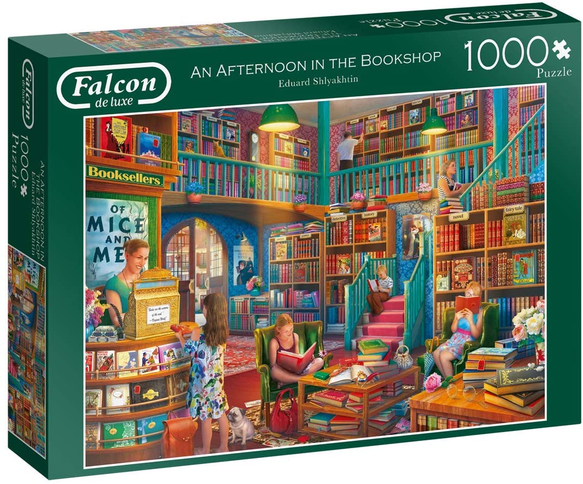 Falcon De Luxe - Afternoon At The Bookshop - 1000 Piece Jigsaw Puzzle