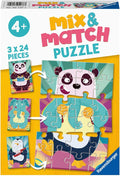 Animals Mix & Match Puzzle – 3 x 24 Piece Jigsaw Puzzle (Ravensburger)
