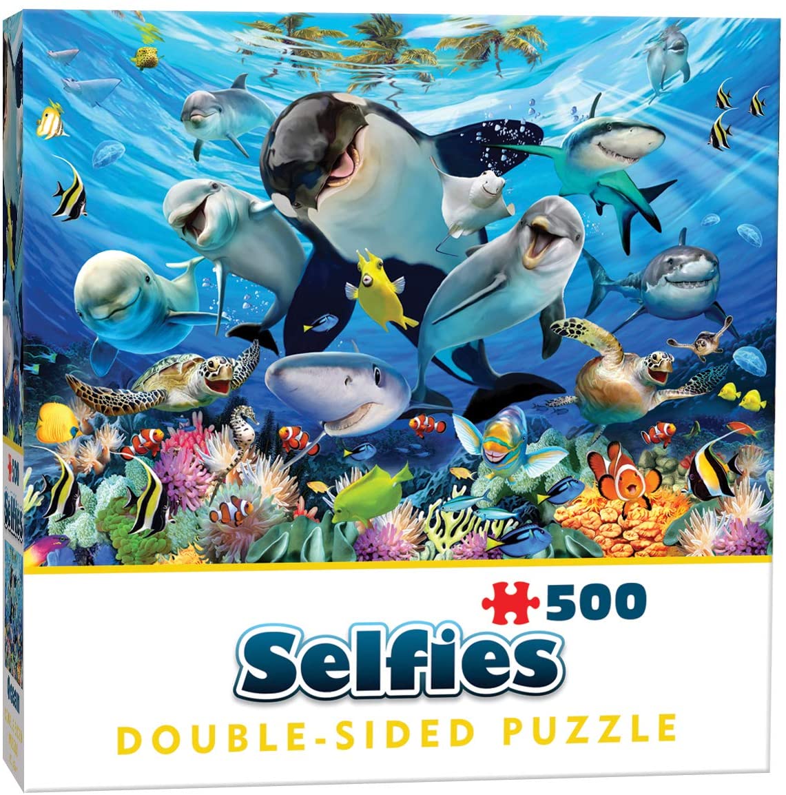 Cheatwell Games - Ocean Selfie - 500 Piece Double Sided Jigsaw Puzzle