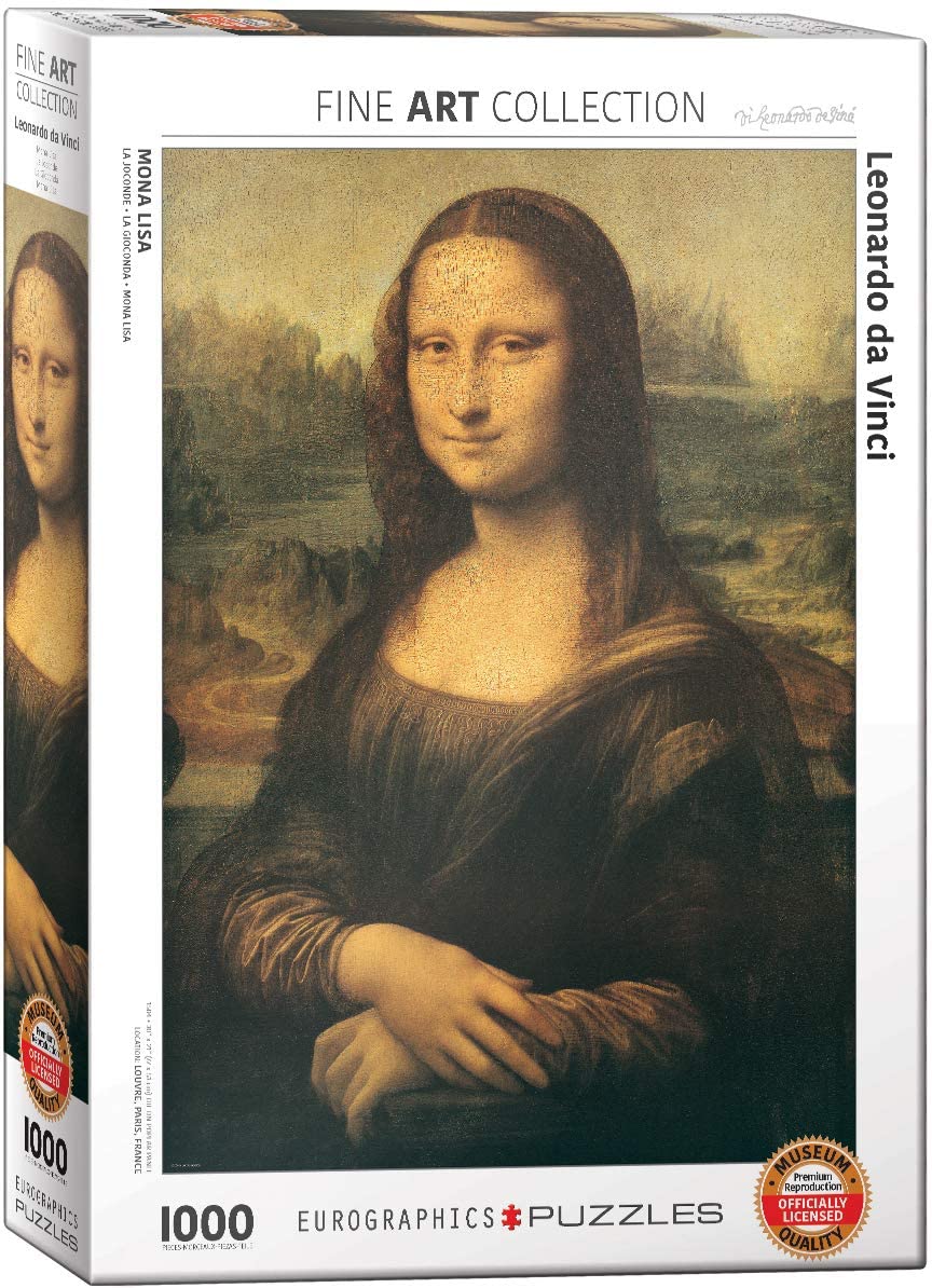 Eurographics - Mona Lisa by Leoanardo da Vinci - 1000 Piece Jigsaw Puzzle