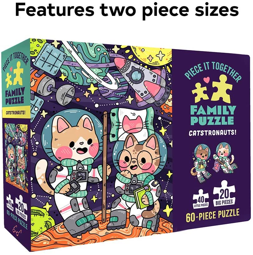 Catstronauts – 60 Piece Jigsaw Puzzle (Galison)