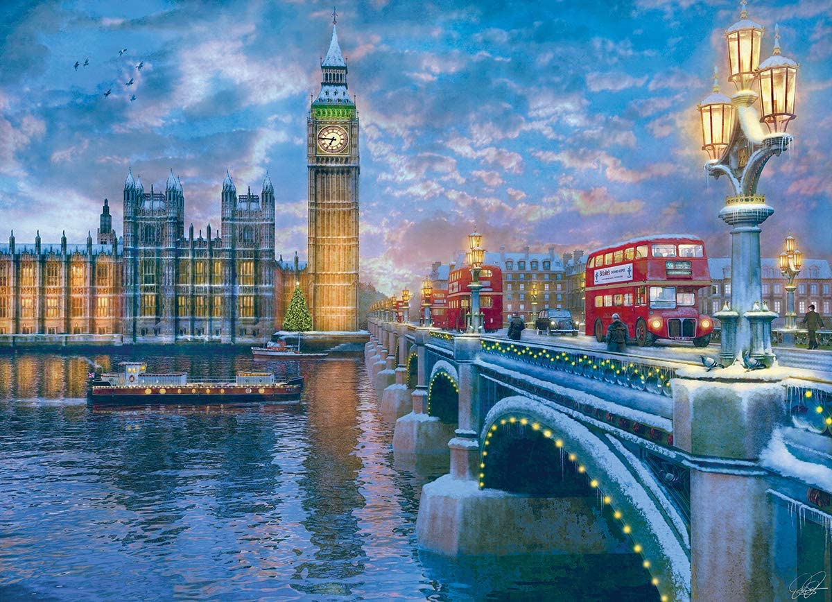 Eurographics - Christmas Eve In London - 1000 Piece Jigsaw Puzzle