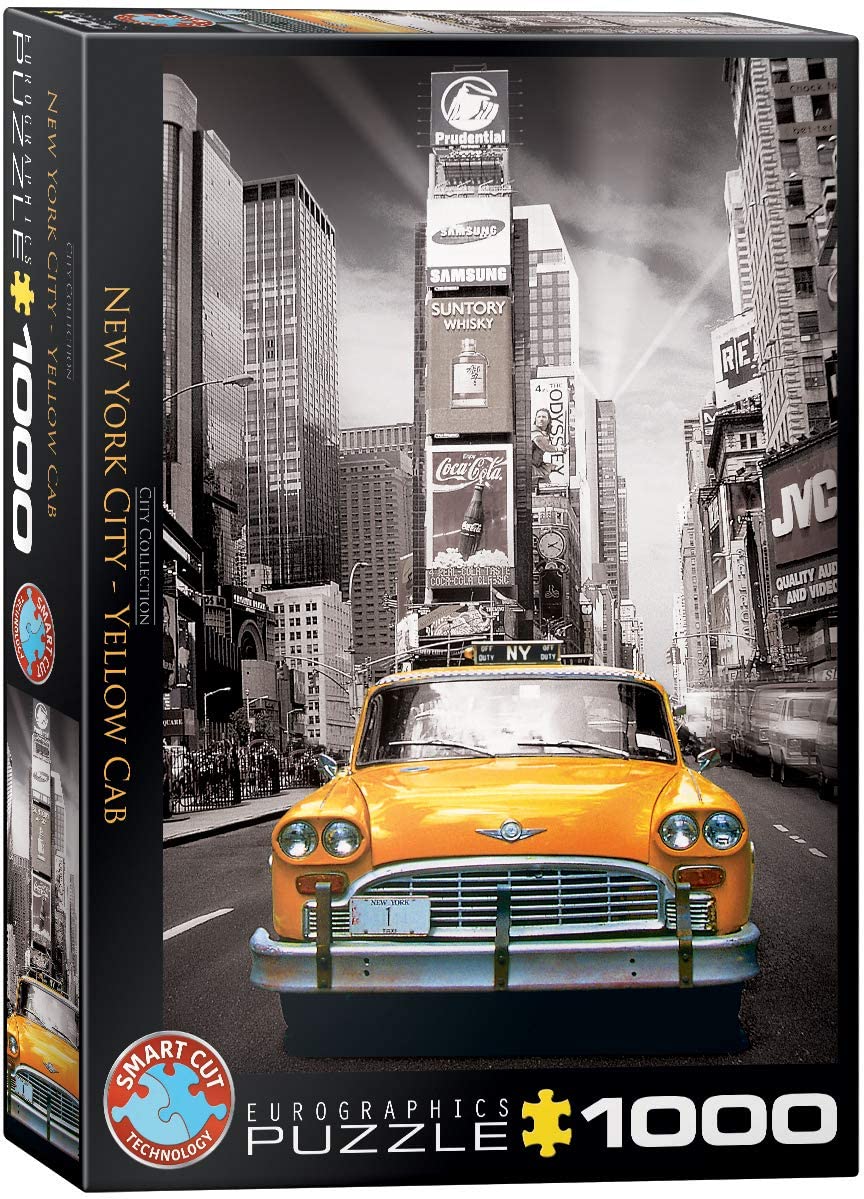 New York City Yellow Cab – 1000 Piece Jigsaw Puzzle (Eurographics)