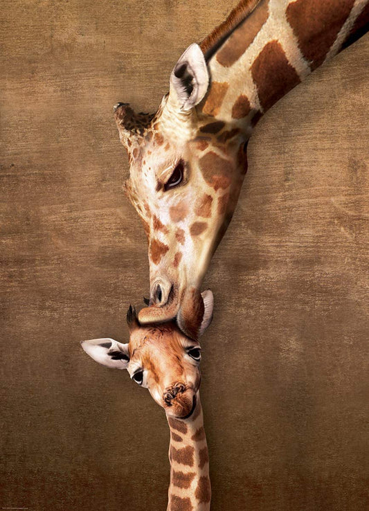 Eurographics - Giraffe Mother's Kiss - 1000 Piece Jigsaw Puzzle