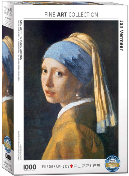 Eurographics - Girl with the Pearl Earring by Jan Vermeer de Delft - 1000 Piece Jigsaw Puzzles