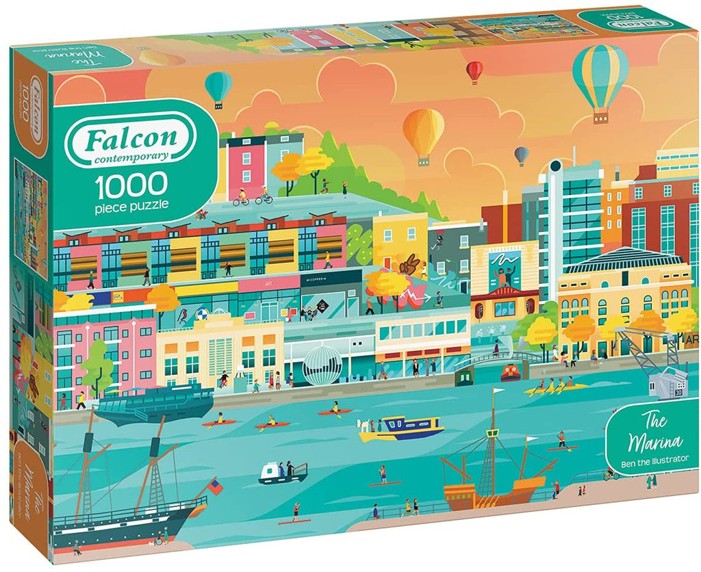 The Marina – 1000 Piece Jigsaw Puzzle (Falcon Contemporary)