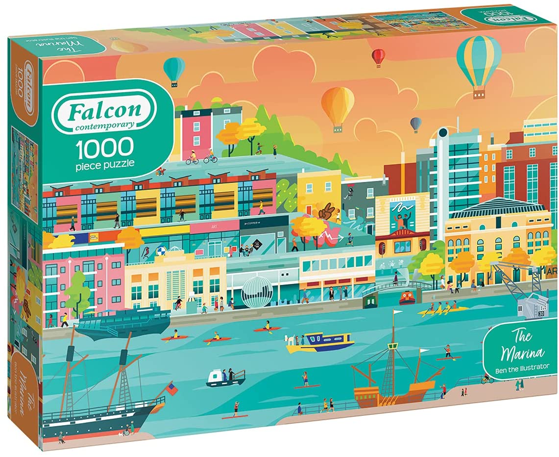The Marina – 1000 Piece Jigsaw Puzzle (Falcon Contemporary)