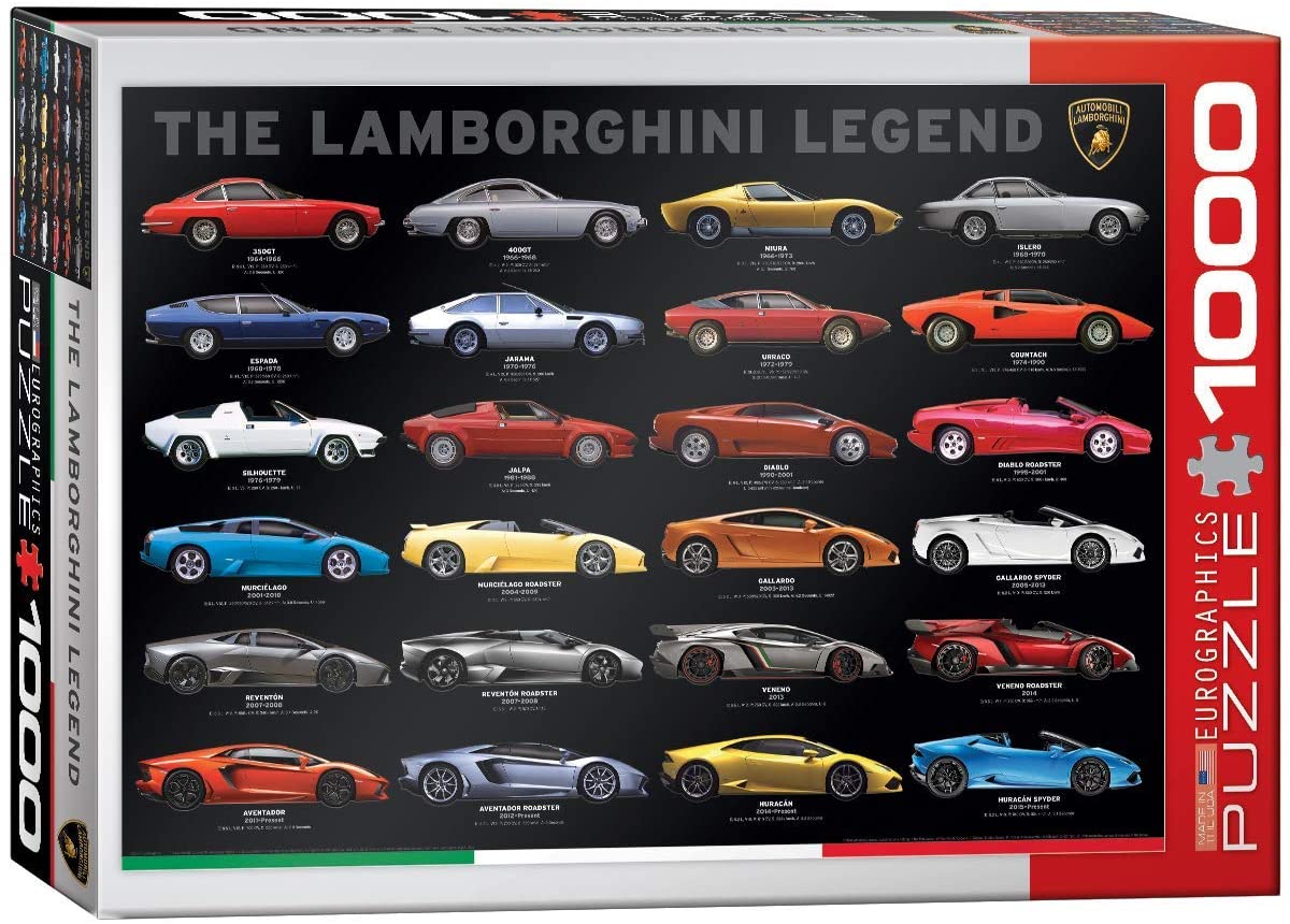 The Lamborghini Legend – 1000 Piece Jigsaw Puzzle (Eurographics)