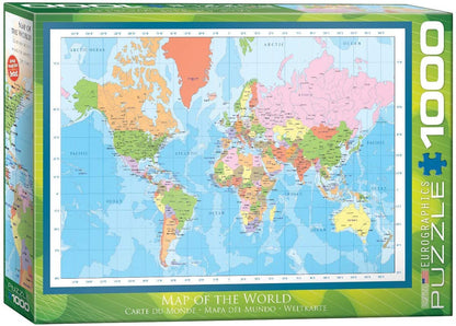 Eurographics - Modern Map of the World - 1000 Piece Jigsaw Puzzle
