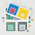 6 x 25 Piece Wooden Jigsaw Puzzles by MoMA Josef Albers – Jigsaw Puzzle (Galison)