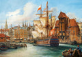 Artwork: Poland: Old Gdansk – 1000 Piece Jigsaw Puzzle (Castorland)